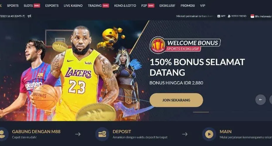 M88 bonus pengalaman perdana